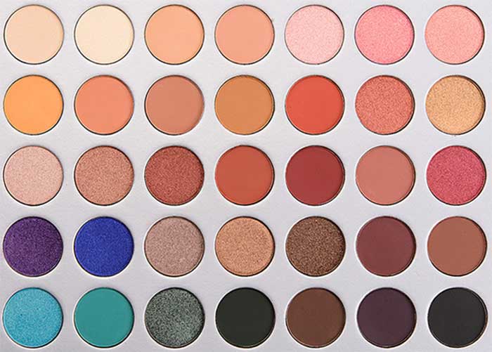 Morphe X Jaclyn Hill Eyeshadow Palette Close up