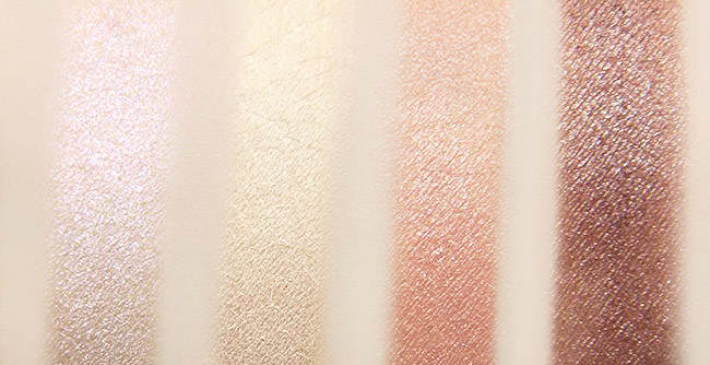 Sigma Warm Neutrals Eye Shadow Palette Swatch (L-R): Oyster Sand, Sugar Milk, Mild Mannered & Dove