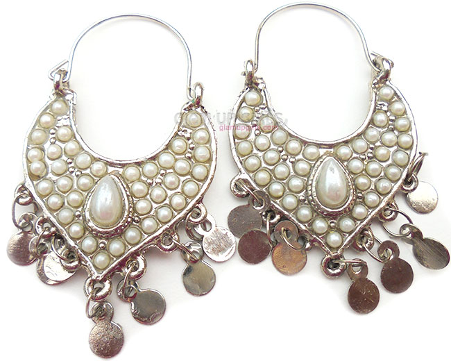 Traditional Pearl Studded Earrings