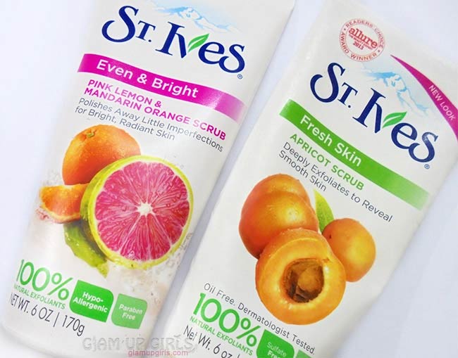 St.Ives Pink Lemon,Orange Mandarin Orange and Apricot Scrub Review