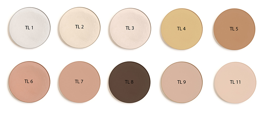 All shades from Kryolan Translucent Powder