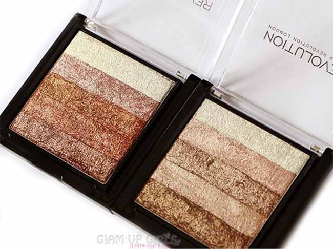 Makeup Revolution Vivid Shimmer Brick in Rose Gold and Radiant