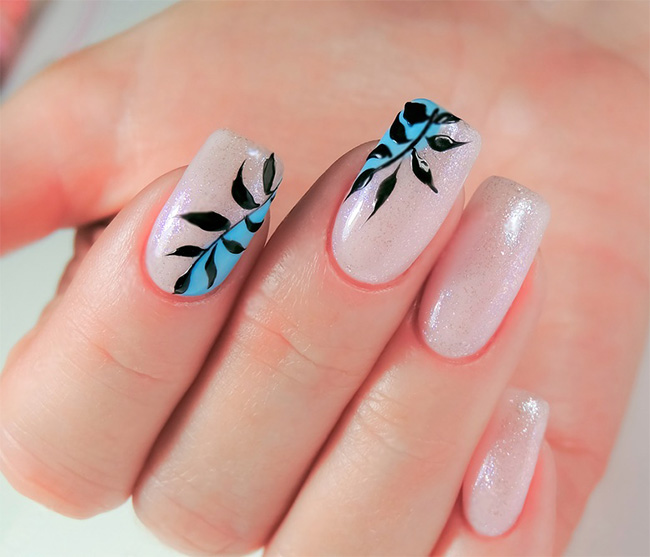 Creative Flower Patterns Minimal Nail Art