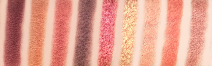 Swatches of Rivaj Fantasy Eyeshadow Palette in 03