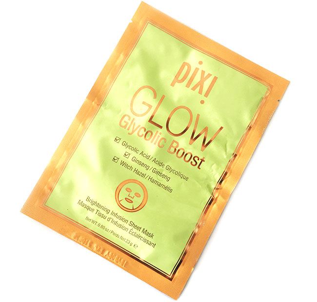 Pixi GLOW Glycolic Boost Sheet Mask - Review Pixi GLOW Glycolic Boost Sheet Mask - Review