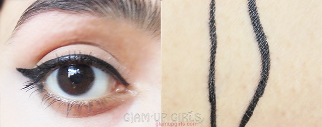 BH Cosmetics Liquid Eyeliner Pen in Black Noir swatches