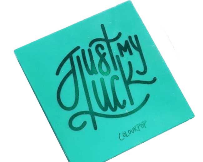 ColourPop Just My Luck Shadow Palette Packaging
