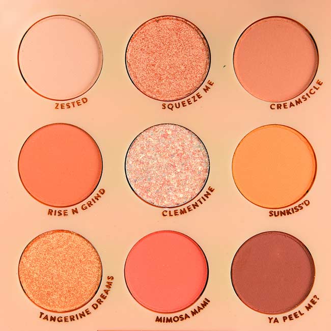 ColourPop Orange you glad? Shadow Palette Close Up