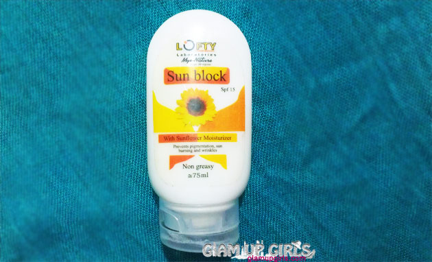 Lofty SunBlock with Sunflower Moisturizer